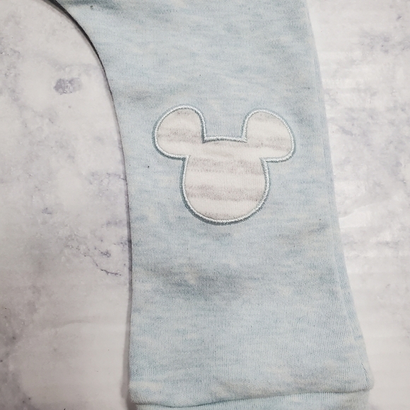 Disney Mickey Mouse Jogger pants 12 month blue‎ gray New - Picture 4 of 5